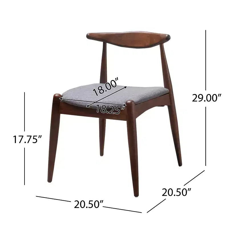 Ensemble de salle à manger 5 pièces en tissu rembourré Christopher Knight Home Francie Mid-Century Modern