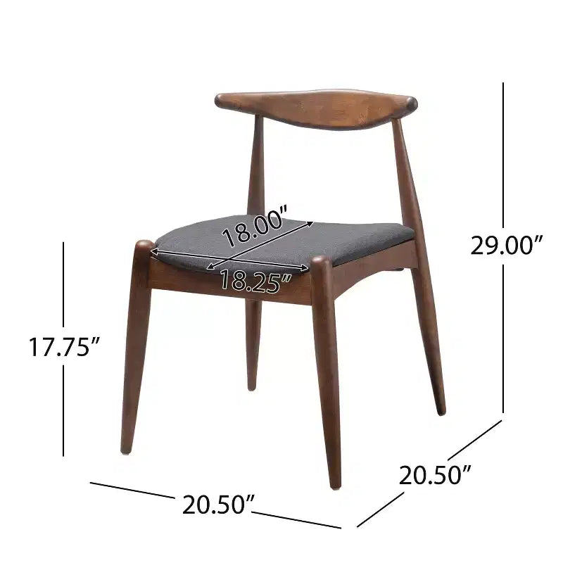 Ensemble de salle à manger 5 pièces en tissu rembourré Christopher Knight Home Francie Mid-Century Modern