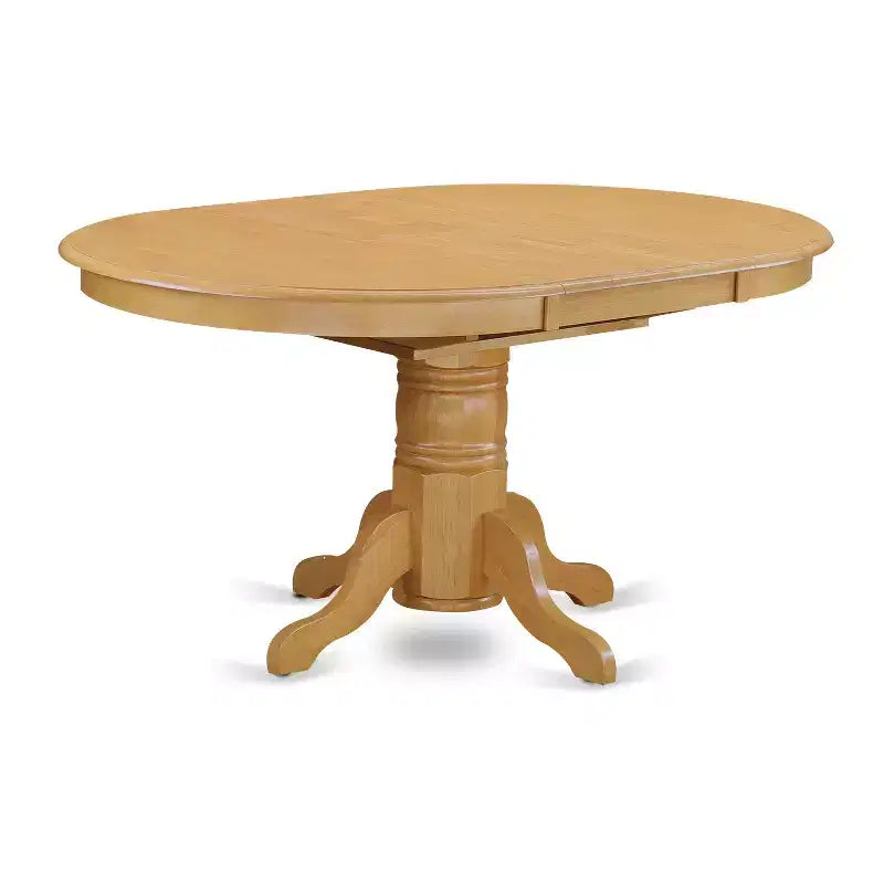 Ensemble de salle à manger HomeStock Belmont – Table à dîner ovale avec rallonge et chaises de salle à manger, chêne