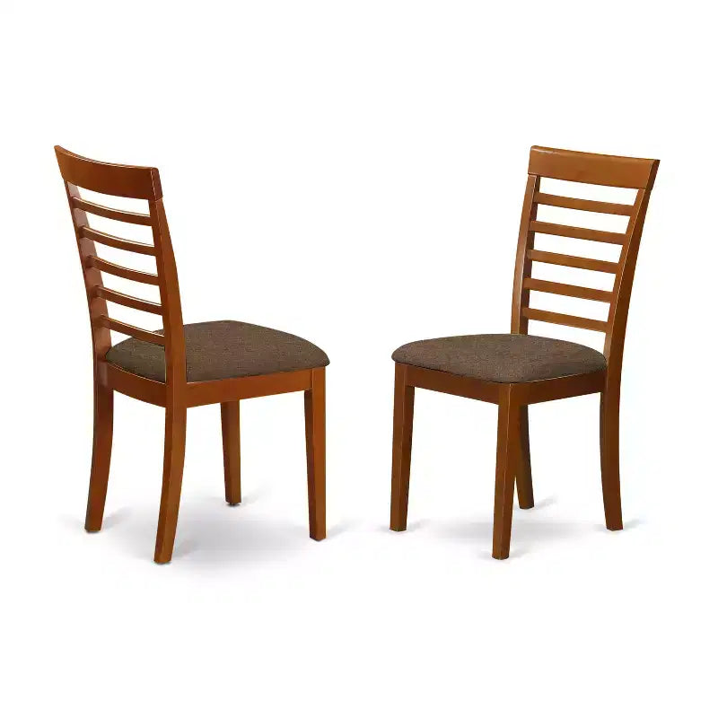 Ensemble de salle à manger 5 pièces HomeStock Belmont, marron selle