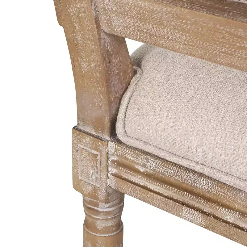 Christopher Knight Home Pampas Ensemble de salle à manger extensible 7 pièces en tissu et rotin style rustique français