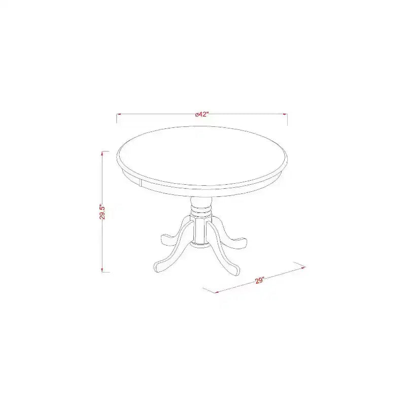 Ensemble de table à manger Flamant rose Table de 42 pouces avec 2 chaises Parsons Pieds blancs en lin Cuir PU