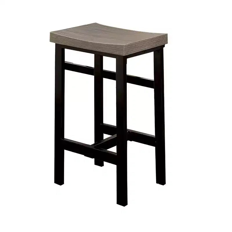 Ensemble de table de comptoir 5 pièces Royal Hampton en bois, brun naturel et noir