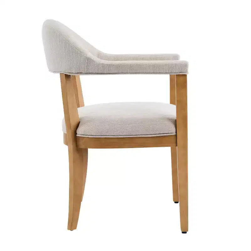 Christopher Knight Home Harrison, ensemble de salle à manger 5 pièces en bois, style moderne milieu de siècle, avec 4 fauteuils rembourrés