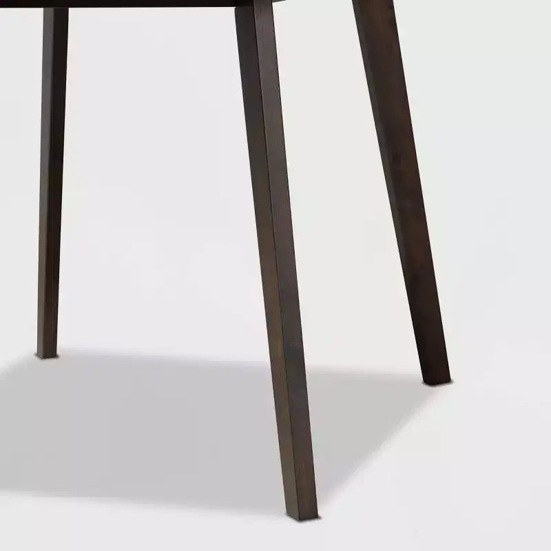 Ensemble de salle à manger 5 pièces en bois et tissu Britte - Baxton Studio