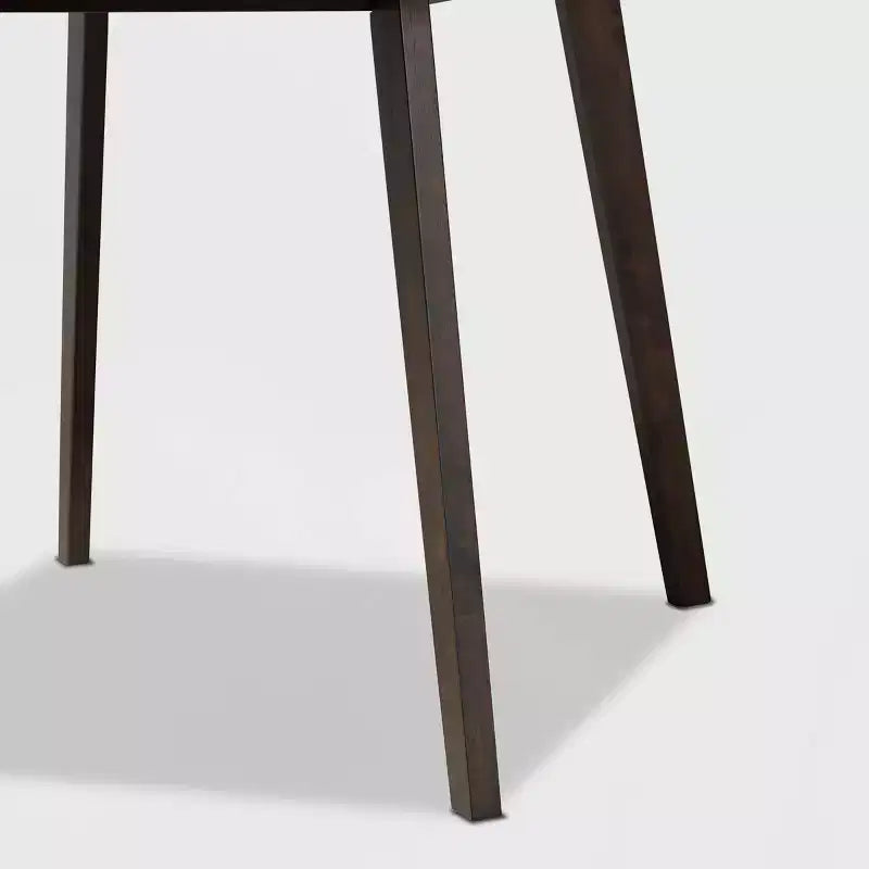 Ensemble de salle à manger 5 pièces en bois et tissu Britte - Baxton Studio