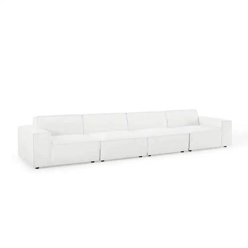 Canapé sectionnel 4 places Restore avec pouf - Modway