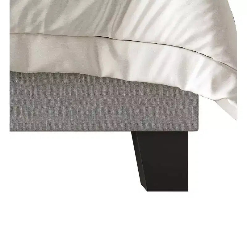 Lit panneau Sara Home Design avec 2 tables de chevet gris