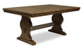 Clara Dining Table with 68-86W Extension, Trestle Base