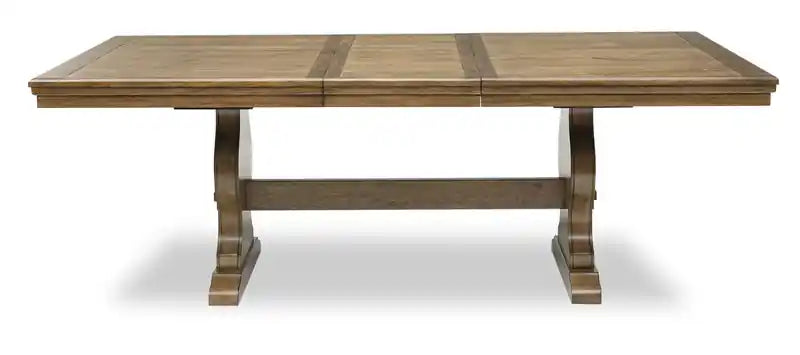 Table de salle à manger avec rallonge de 68 à 86 po de largeur, piètement tréteau