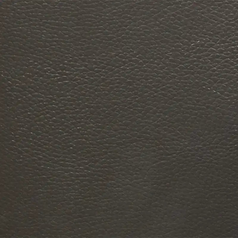 Causeuse en cuir véritable de 63 po avec capitonnage à boutons