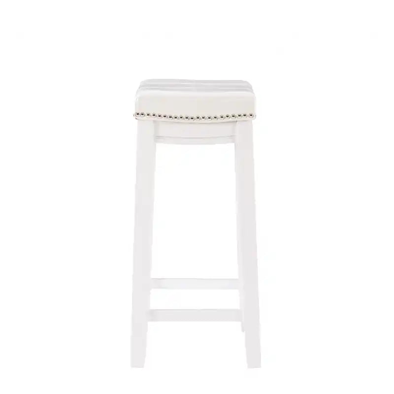 Tabouret de comptoir sans dossier en tissu