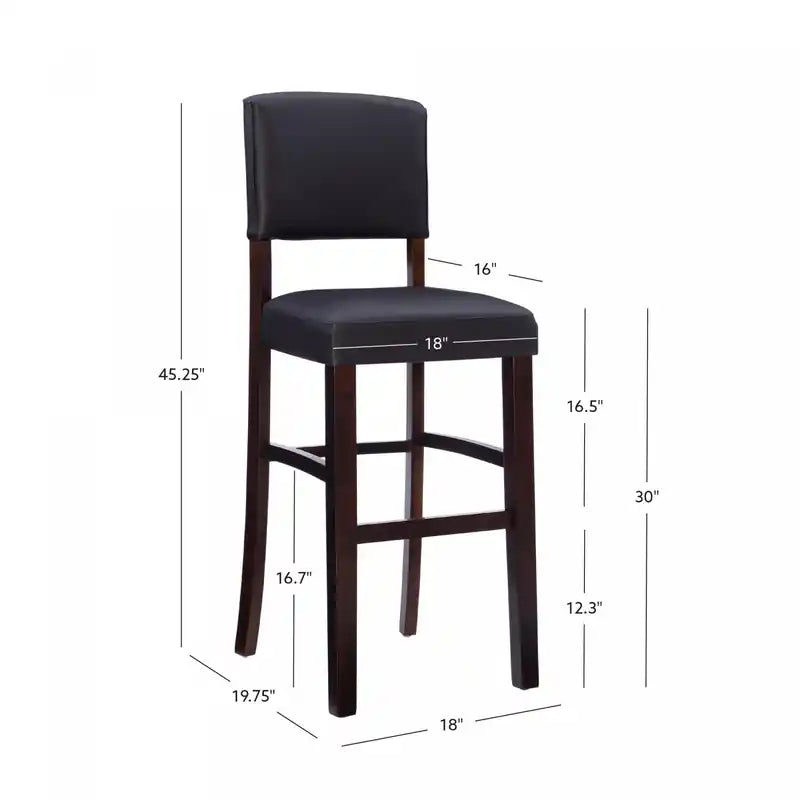 Tabouret de bar en similicuir