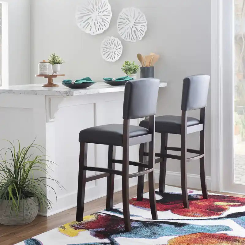 Tabouret de bar en similicuir