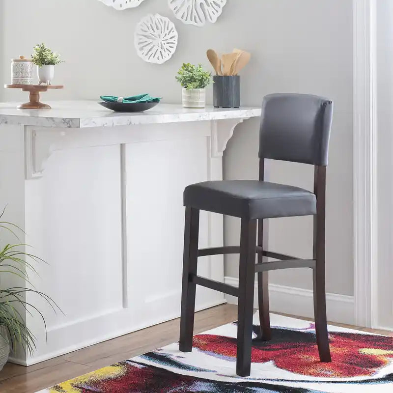 Tabouret de bar en similicuir