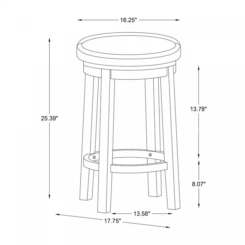 Tabouret de bar en similicuir