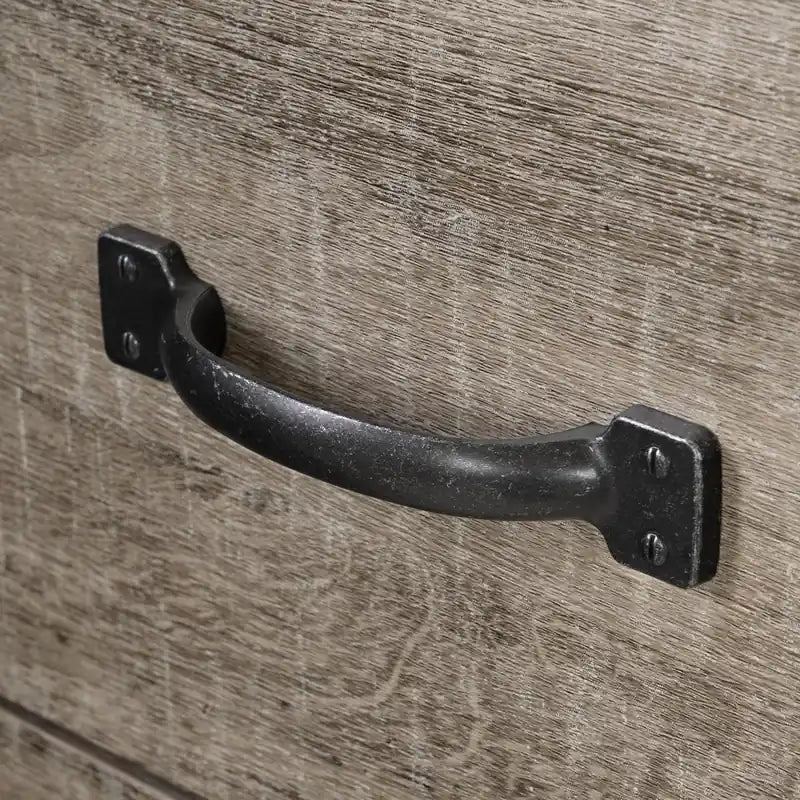 Table de chevet à 1 tiroir avec espace de rangement ouvert - Chêne vieilli