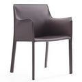 Manhattan Comfort Paris Saddle Leather Dining Chair