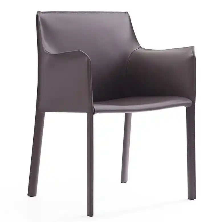 Manhattan Comfort Paris Saddle Leather Dining Chair
