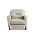Hydeline Mavis Leather Chair - Vanilla