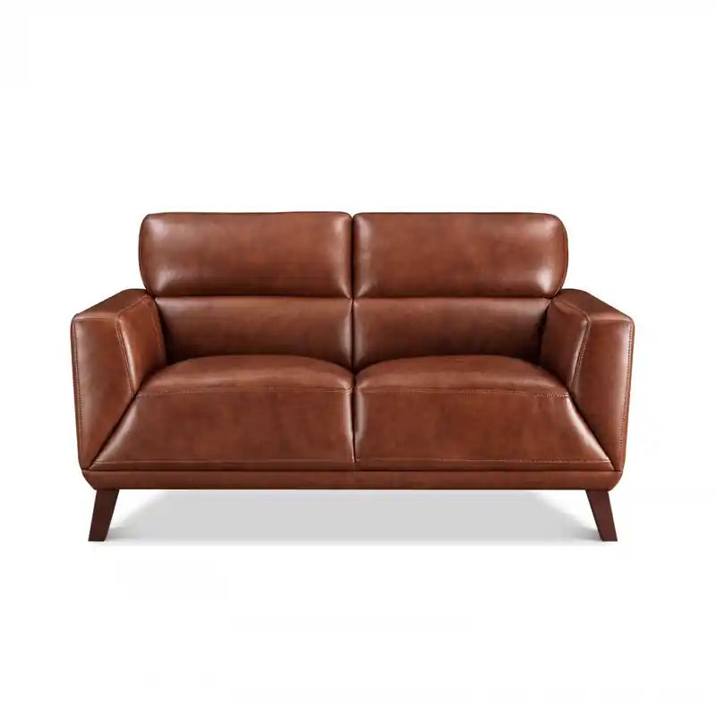 Hydeline Jake Leather Loveseat
