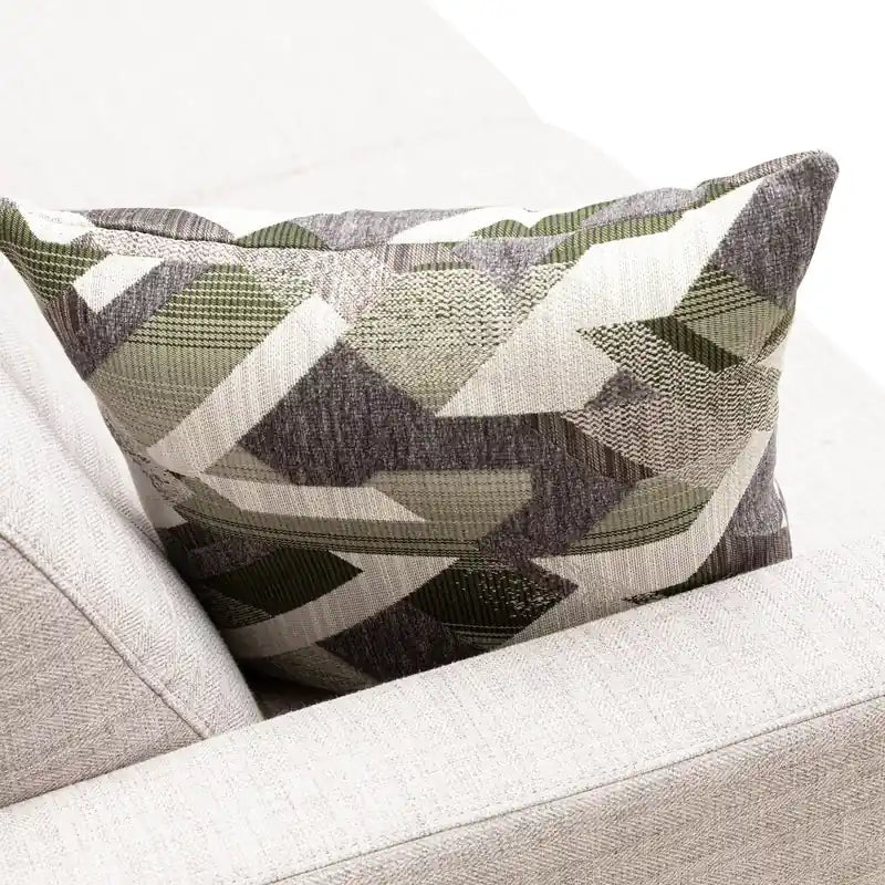 Canapé Condo en Tissu Effet Lin avec Pieds en Bois - Gris Anthracite