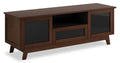Heston 72 Premium TV Stand with Storage  Medium Walnut
