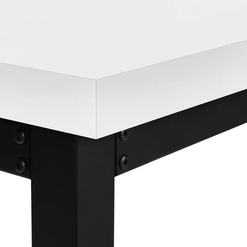 47.25 Bureau réglable en hauteur - Blanc/Noir