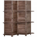 Homcom 4 Panel Room Divider, Portable Privacy Screen