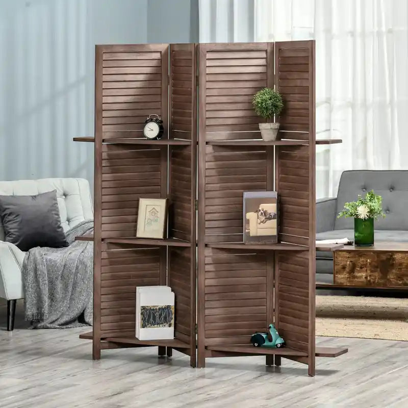 Paravent 4 Panneaux, Séparateur de Pièce Portable