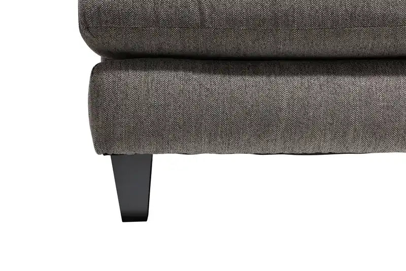 36 Chaise en tissu avec pieds en bois - Gris anthracite