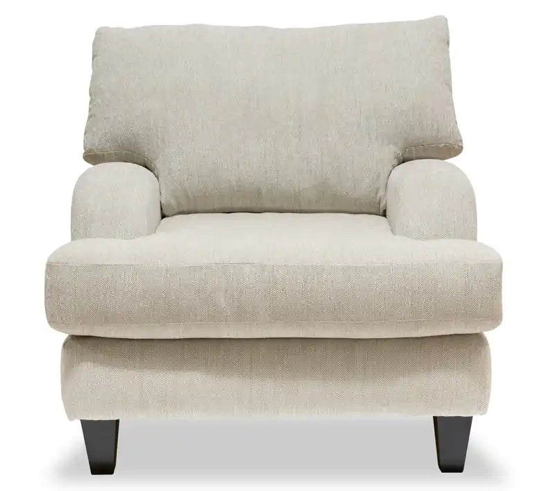 36 Chaise en tissu avec pieds en bois - Gris anthracite