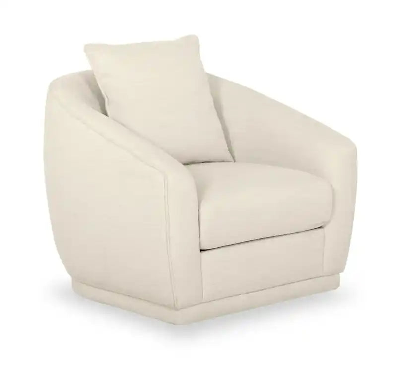 Fauteuil pivotant en tissu 34,5 po