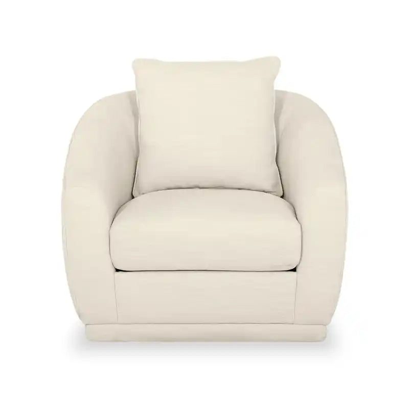 Fauteuil pivotant en tissu 34,5 po