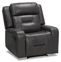 Ryker 36.8 Leather-Look Reclining Chair with Storage Arms