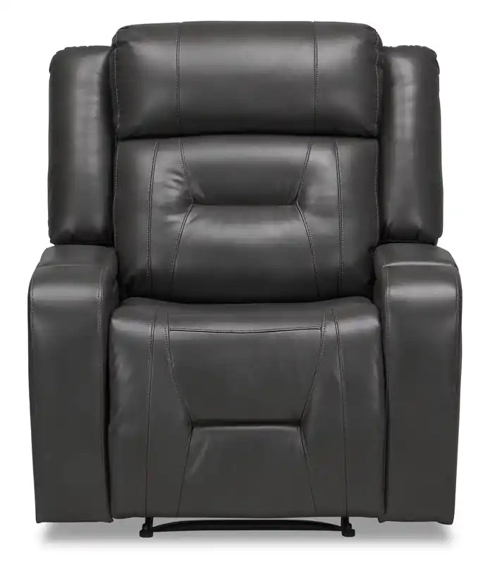 36.8 Fauteuil inclinable imitation cuir avec accoudoirs de rangement