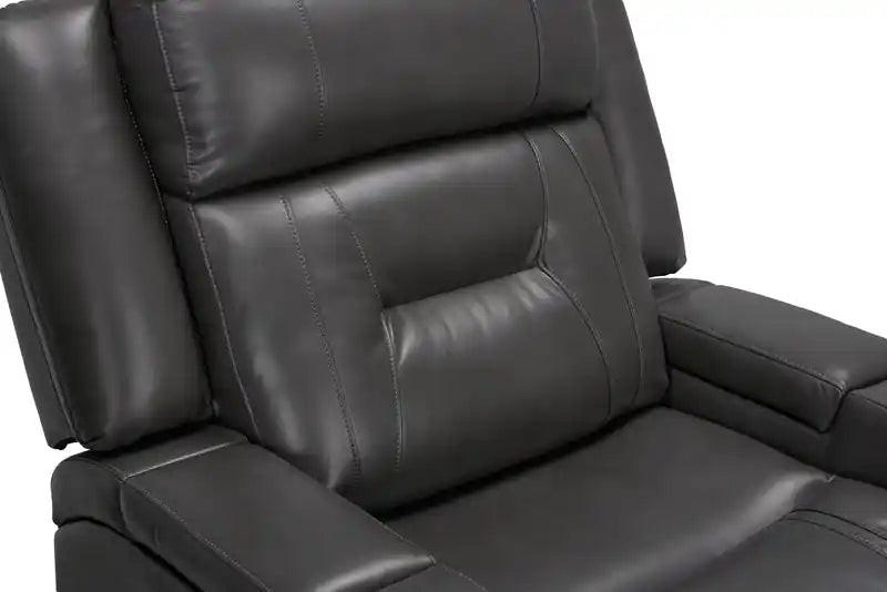 36.8 Fauteuil inclinable imitation cuir avec accoudoirs de rangement