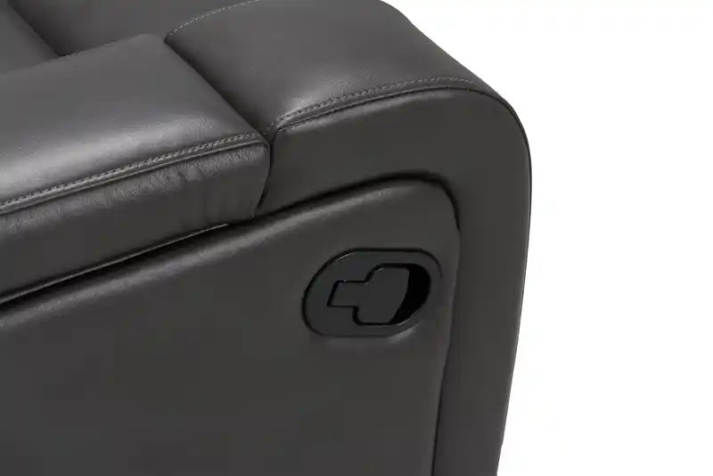 36.8 Fauteuil inclinable imitation cuir avec accoudoirs de rangement